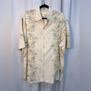 Men's Tommy bahama Print Short Sleeve 100% silk Shirt